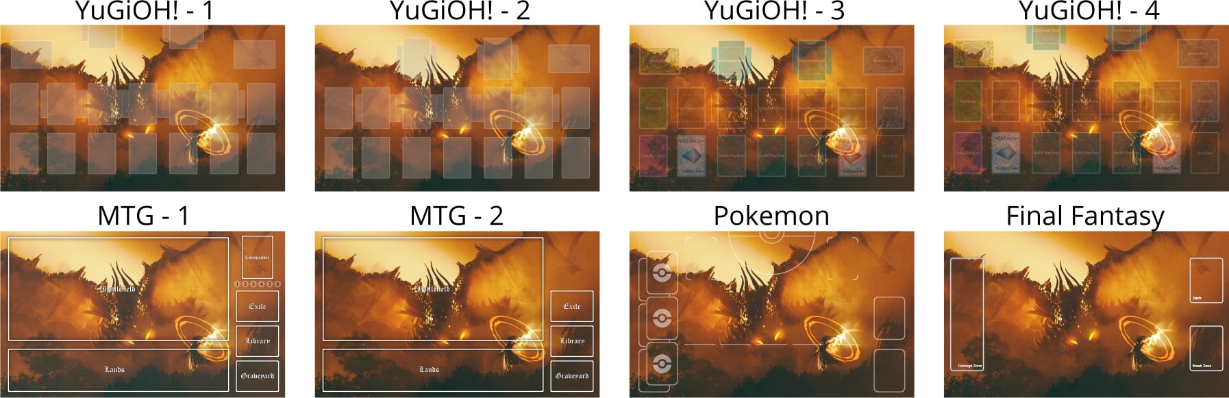 Card Zones